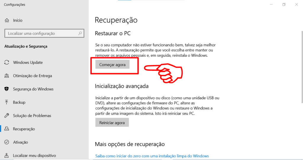 passo a passo como formatar PC Windows