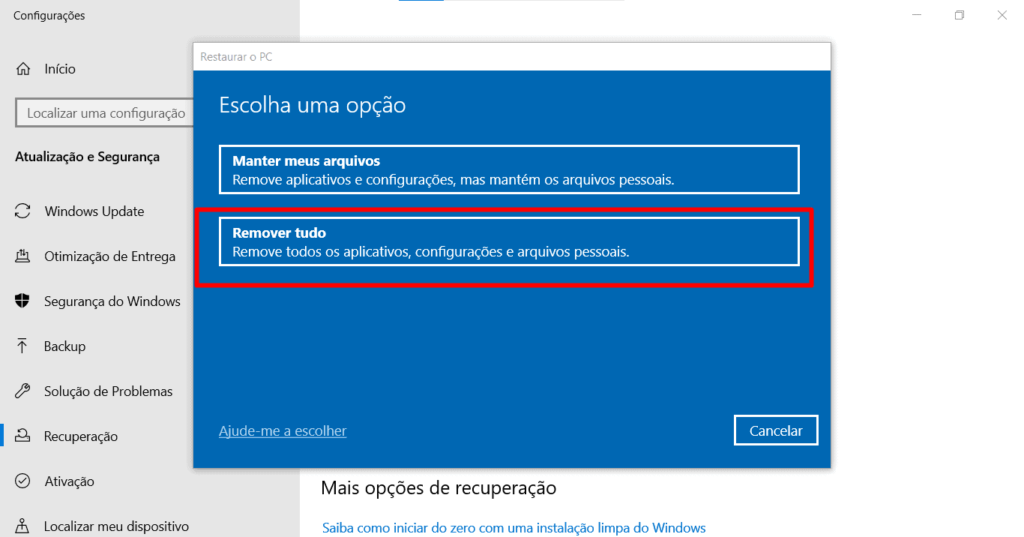 passo a passo como formatar PC Windows