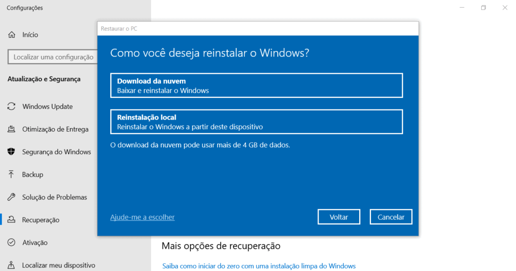 passo a passo como formatar PC Windows