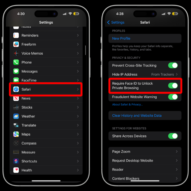 Recursos de Segurança para iPhone com iOS 17